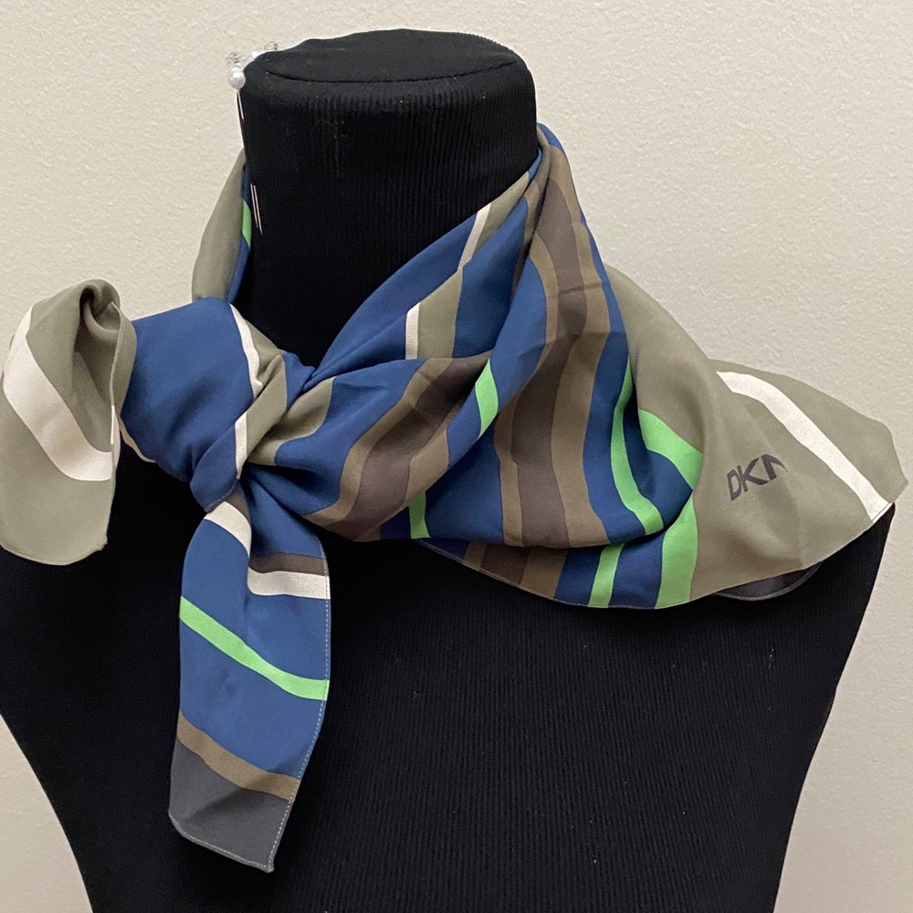 DKNY Multicolor Striped  Scarf